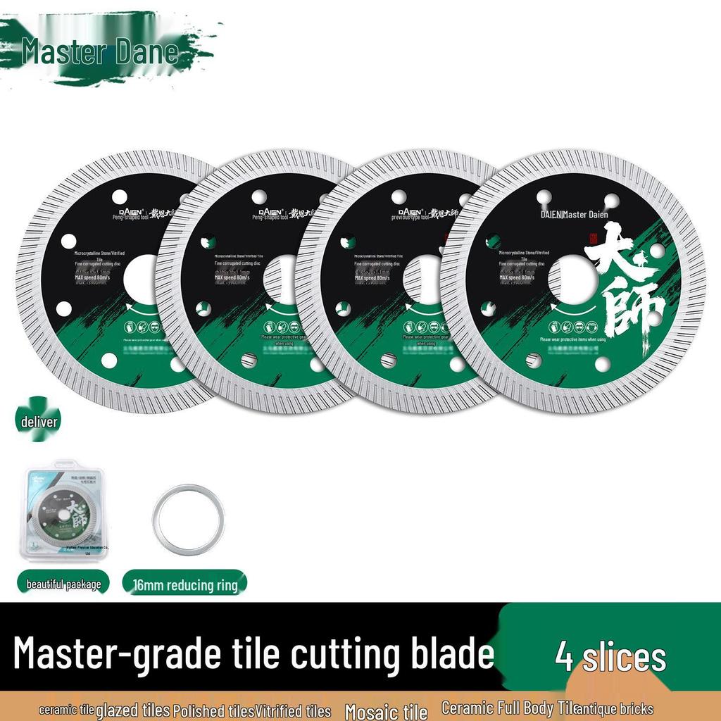 Dane Ultra-Thin Diamond Tile Cutting Disc for Chip-Free Dry Cuts On Ceramic, Marble, and Stone.