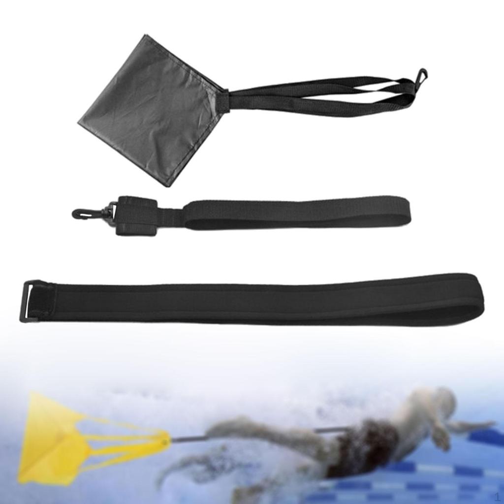 Swimming Resistance Training Set Aquatic Belt Adjustable Waist Band Portable Swim