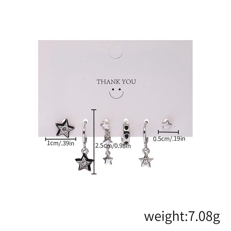 3Pair Exquisite Goth Minimalist Dangle Earrings For Women Girls Vintage Geometric Drop Earring Jewelry Accessories Gifts