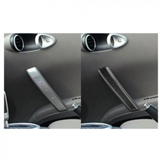 Bright Carbon Fiber Car Right Passenger Door Handle Sticker For Nissan 350Z 05