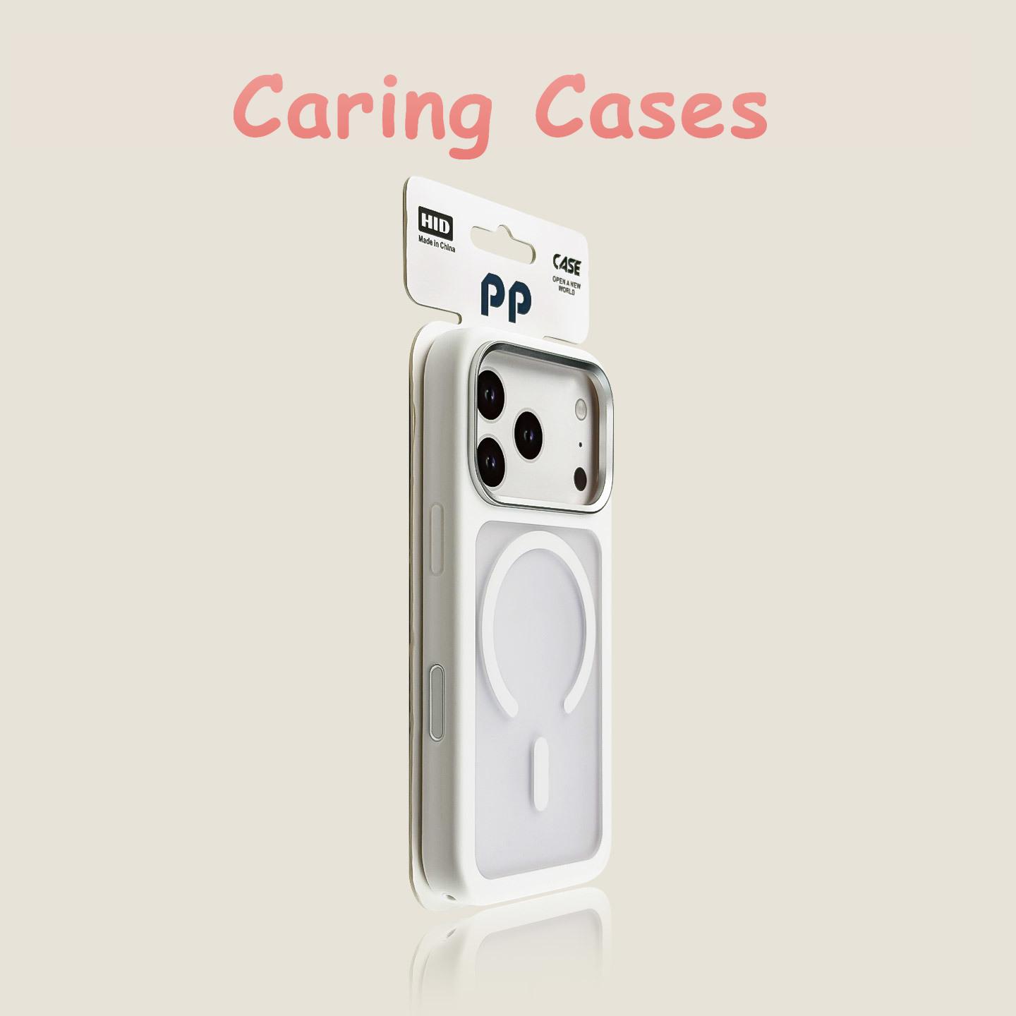 

For iPhone 17 Pro Max Case Clear Acrylic Phone Cover with Lanyard Hole Magnetic Back Design Shockproof iPhone Air білий