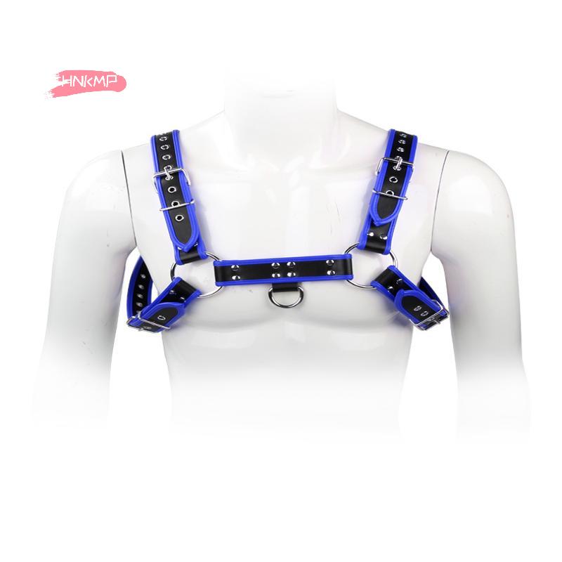 6 Colors Men Harness English Bull Dog Leather Chest Belt Fetish Clothing Sexy Straps Bondage Erotic Products Sex Toys For Men