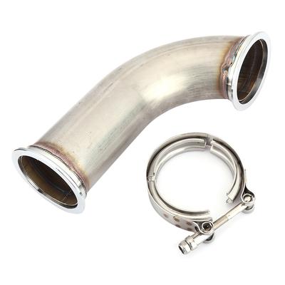 Universal 3inch 90 Degrees  V Band with Clamp Pipe Short Leg Stainless Steel Downpipe