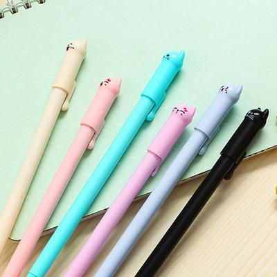 Koreanische Niedliche Kätzchen 0,5mm Schwarzer Gelstift für Studenten