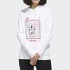 Adidas Neo Sports Casual Hooded Pullover Sweatshirt Women Sweatshirt White GE4291