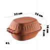 KADAX Roman Clay Pot Oval with Lid