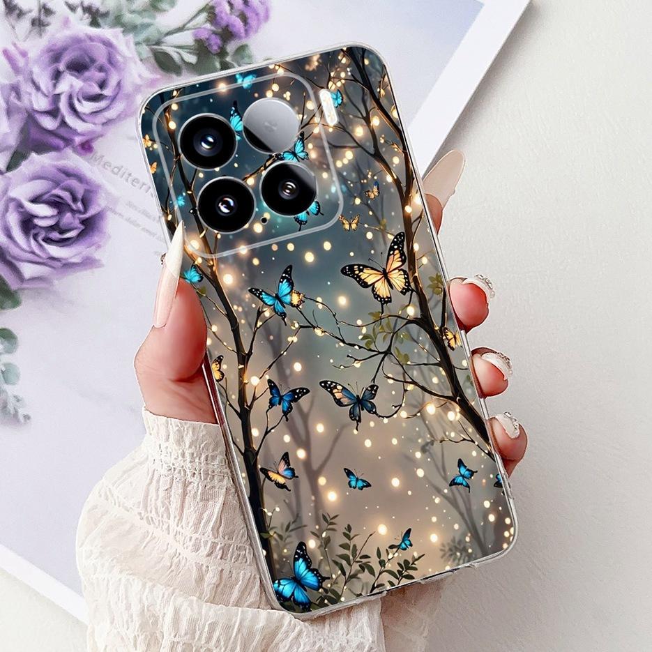 For Xiaomi Mi 15 Pro 5G Case New Luxury Painted Cover Soft Silicone Phone Case For Xiaomi 15 Pro Mi15 5G Back Cover Fundas Coque
