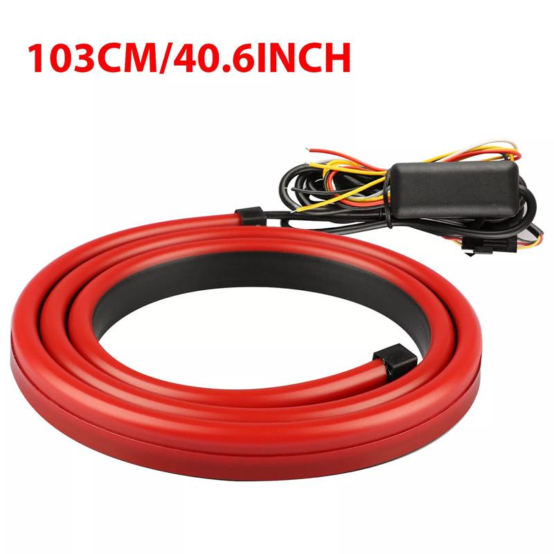 Car Led Rear Brake Light Strip High Mount Brake Stop Turn Signal Light Auto Running Warning Driving Drl Tail Lamp 100Cm 12V