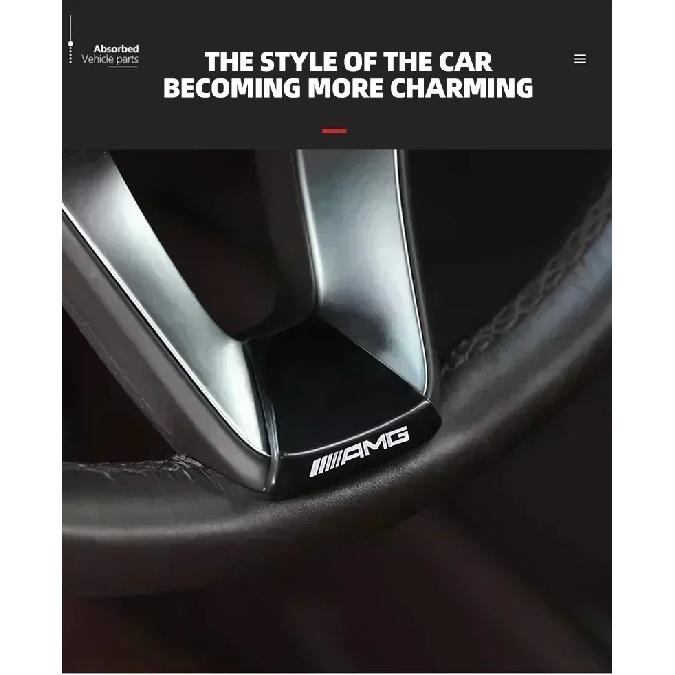 Car Interior Steering Wheel Badge Sticker Panel Center Emblem For AMG Mercedes Benz W212 W213 W205 GLA CLA GLC GLE New C/E Class