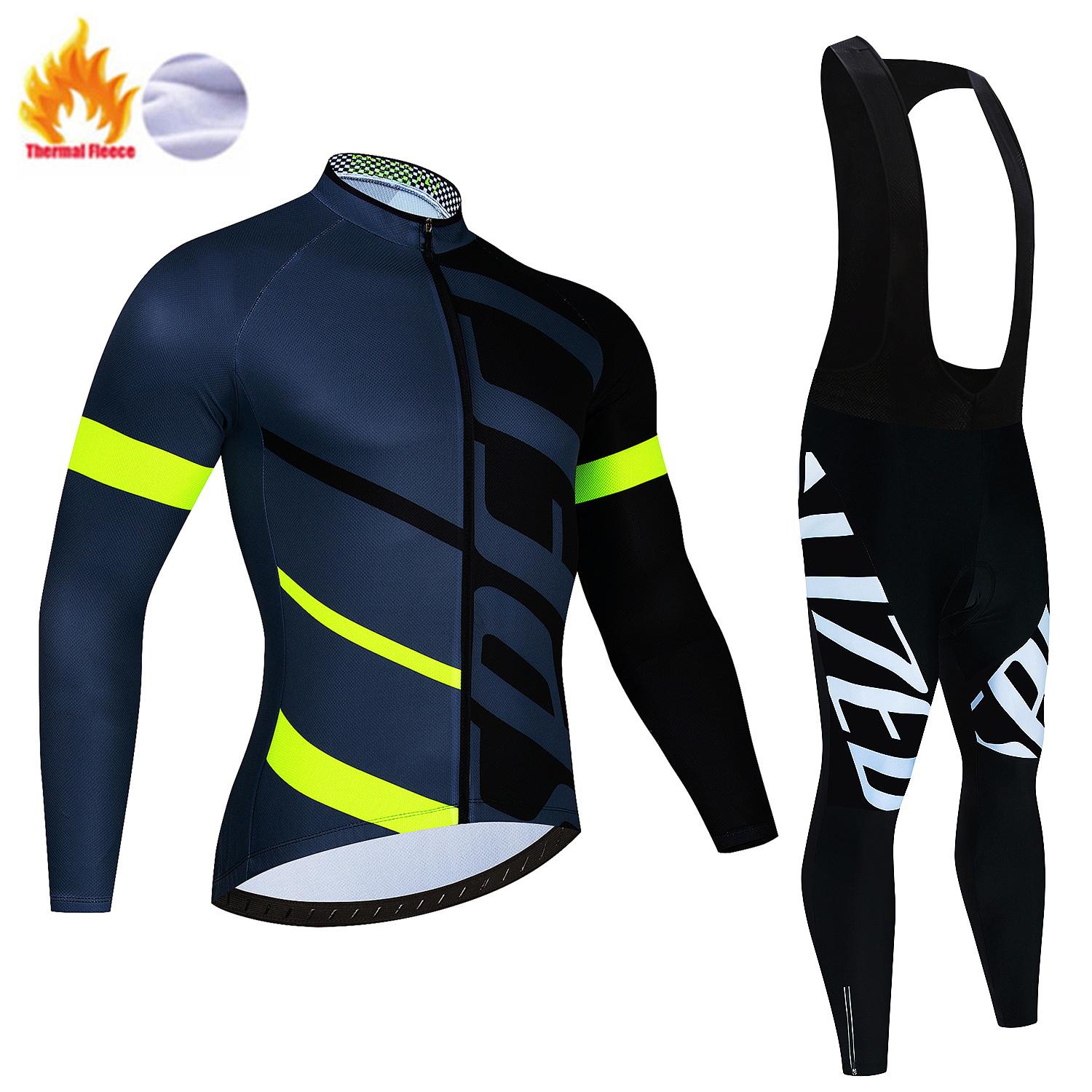 

Pro team зимний комплект веломайки велосипедный спортивный костюм MTB униформа Ropa Ciclismo одежда для шоссейного велосипеда Bicicleta длинные брюки-комбинезон S