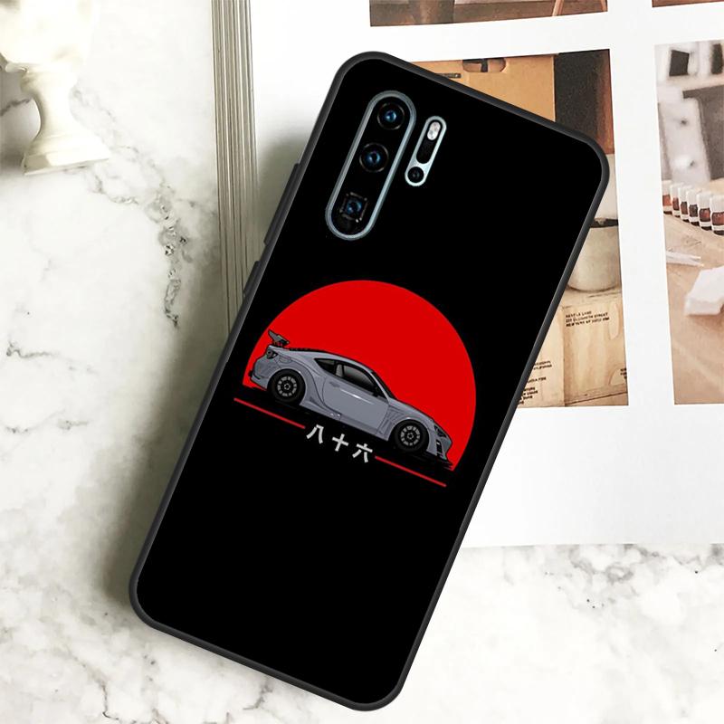 JDM Cars For Huawei Nova Y70 Y72 Y73 Y60 Y90 Y61 Y91 7i 8i 11i 12i 12s 9 10 SE P20 P30 P40 Lite Case