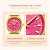New Fashion Purple Dial Ladies Quartz Wristwatches Luxury Watch Women Waterproof Casual Dress Female Clock Montre Femme