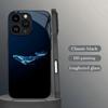 Fantasy Blue Whale Tempered Glass Phone Case Suitable for iPhone 17 16 15 14 13 12 11 Pro/ Max /Plus Anti-fall and Shockproof