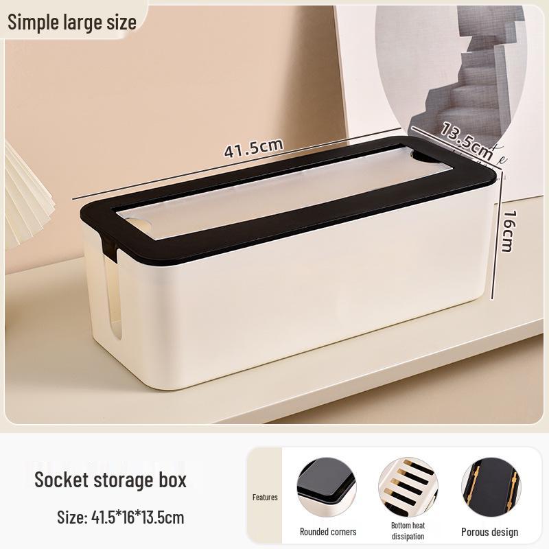 Desktop Cable Organizer and Power Strip Cover