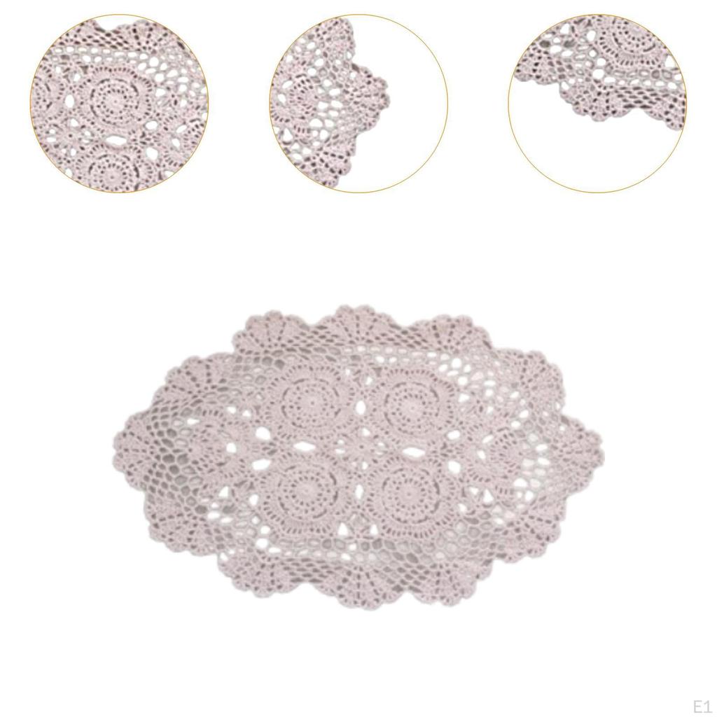 Dining Table Placemat Handmade Kitchen Mat Oval Multipurpose for Farmhouse