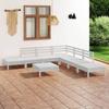 Day and Night - Day and Night Garden Furniture Set 8 Pieces Solid White Pine Wood