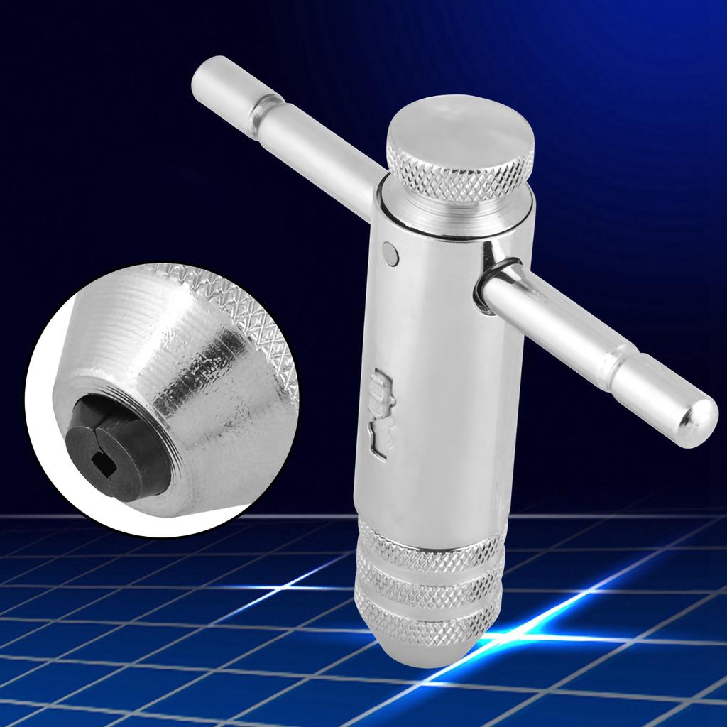 New Arrival 3mm 8mm Reversible M3 M8 T Bar Handle Ratchet Tap Wrench Holder For Tap And Die Set