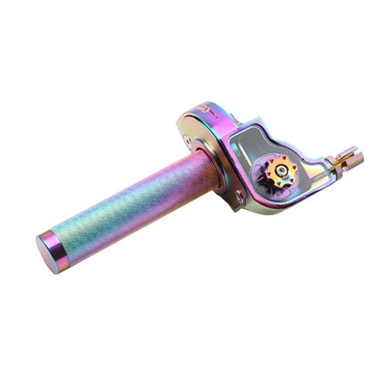 22mm Universal Aluminum Accelerator Throttle Twist Grips Handlebars For Motorcycle Moped Scooter Bike M10*1.5 Throttles 2