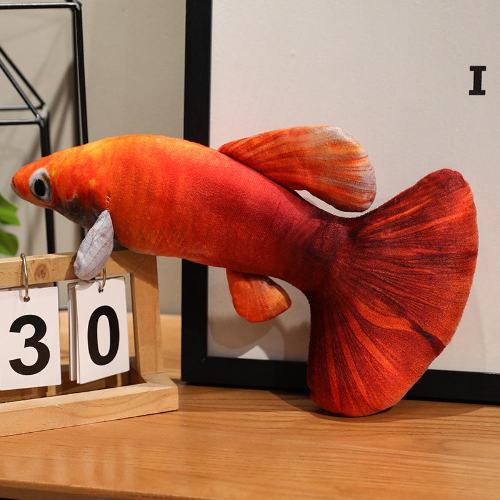 Cartoon Simulated Guppy Plush Toys Stuffed Animal Fish Anime Pillow Dolls  Home Decoration
