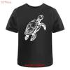 Green Sea Turtle Cotton T Shirt Ta046052 Vintage Washed Graphic Stylish Casual Slightly Versatile Fashion