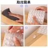 Samcos Door Stop Cushion, 150 Pieces, 3 Sizes: 5mm/8mm/10mm, Round, Transparent, Non-Slip Silicone Cushion, Door Cushion, Door Scratch Prevention, Fu