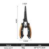 Premium Stainless Steel Multi-Functional Lure Pliers with Non-Slip Handle and Hook Remover Line Cutter for Fishing Tackle.