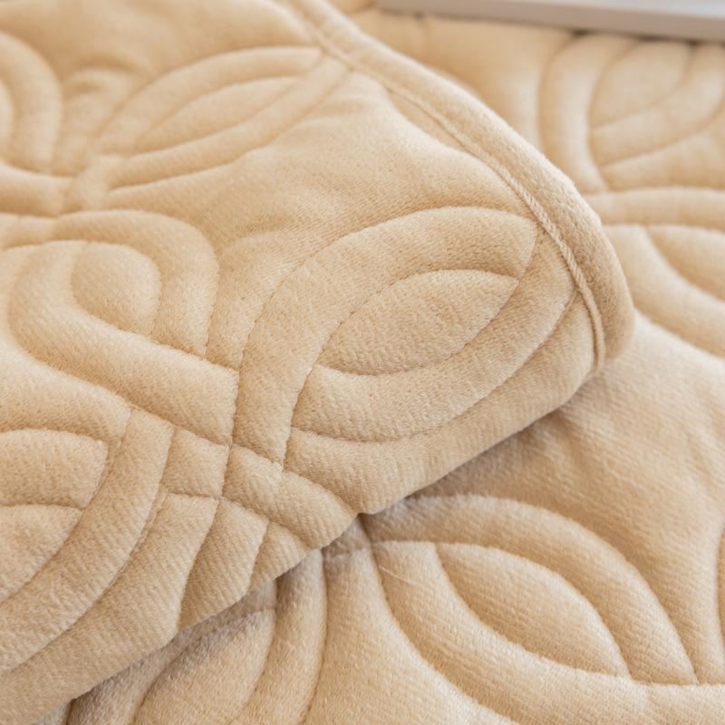 Sofa Cushion All-Season Universal High-End French Plush Winter Non-Slip Leather Sofa Seat Cover Cover