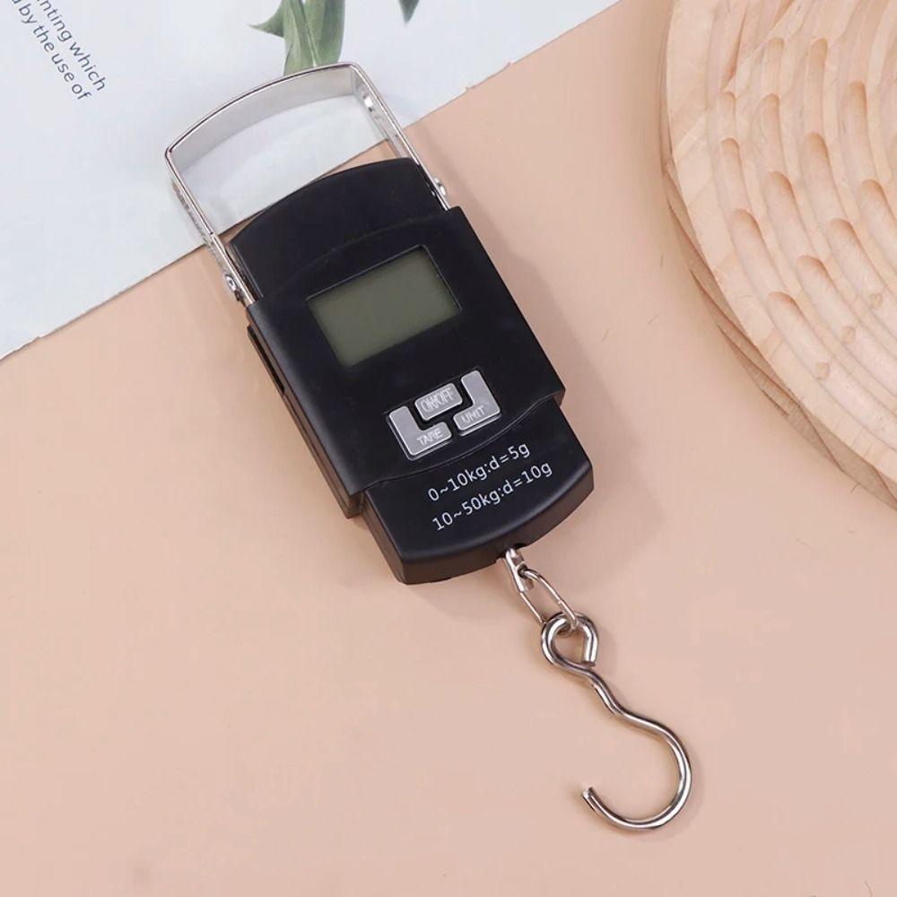 Black Color Electronic Scale 10g Precision Digital Scale Hanging Weighing Scale Travel Weighing