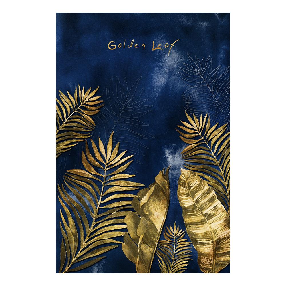 

Скандинавский Золотой Растения Листья Настенное Искусство Холст Живопись Постер Принты Картины для Современного Декора Гостиной 20x30cm