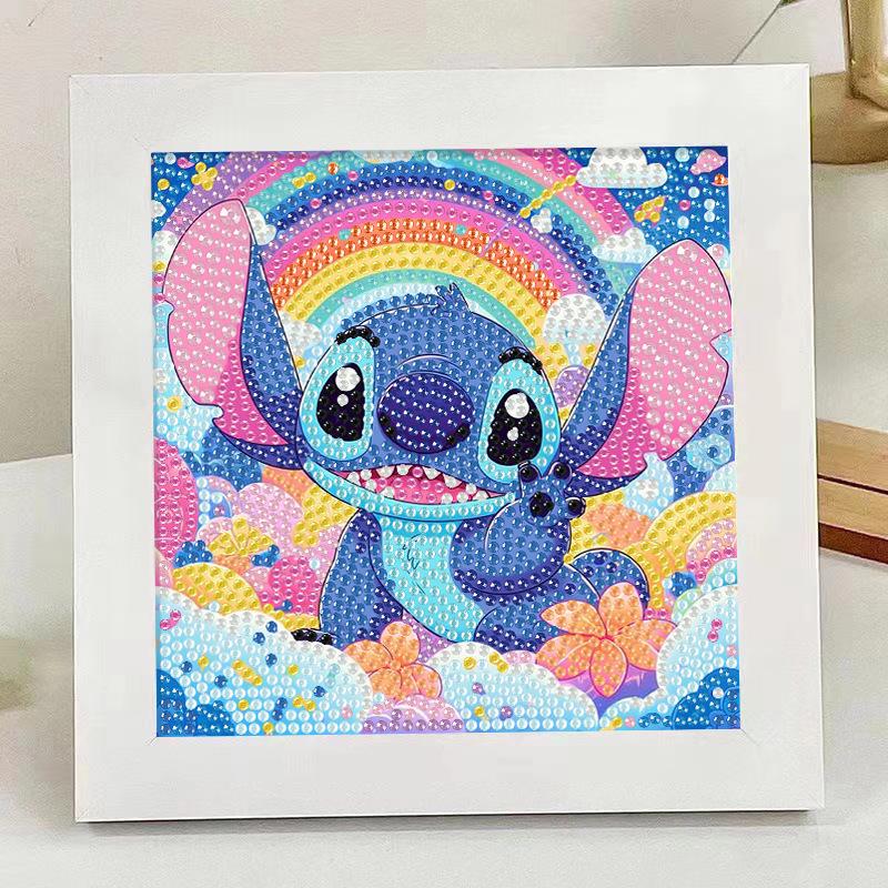 Kids Rhinestone Diamond Painting Kit with Frame – DIY Sticker Art Gift