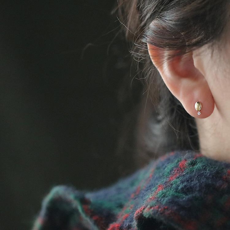 

Серьги-подвески из стерлингового серебра 925 пробы с золотым покрытием и бриллиантами - Модный, роскошный, универсальный дизайн 925 Silver