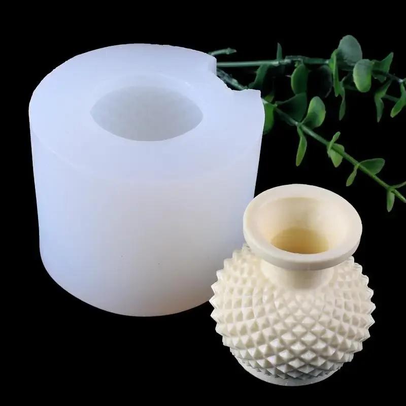 Creative New 3D Vase Crystal Mold DIY Car Scented Plaster Decoration Decorations Decoration Handmade Cake Decorations Mold