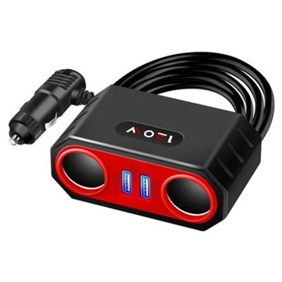 120W Car Socket Adapter 2 USB Car Charger 12V/24V Fast Charging Power Socket Splitter
