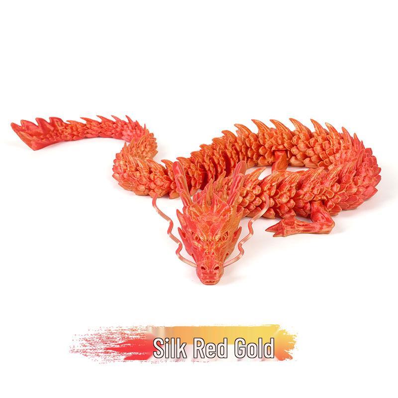 3D Printed Chinese Dragon Egg Ornament Toy Figurine Gift Craft