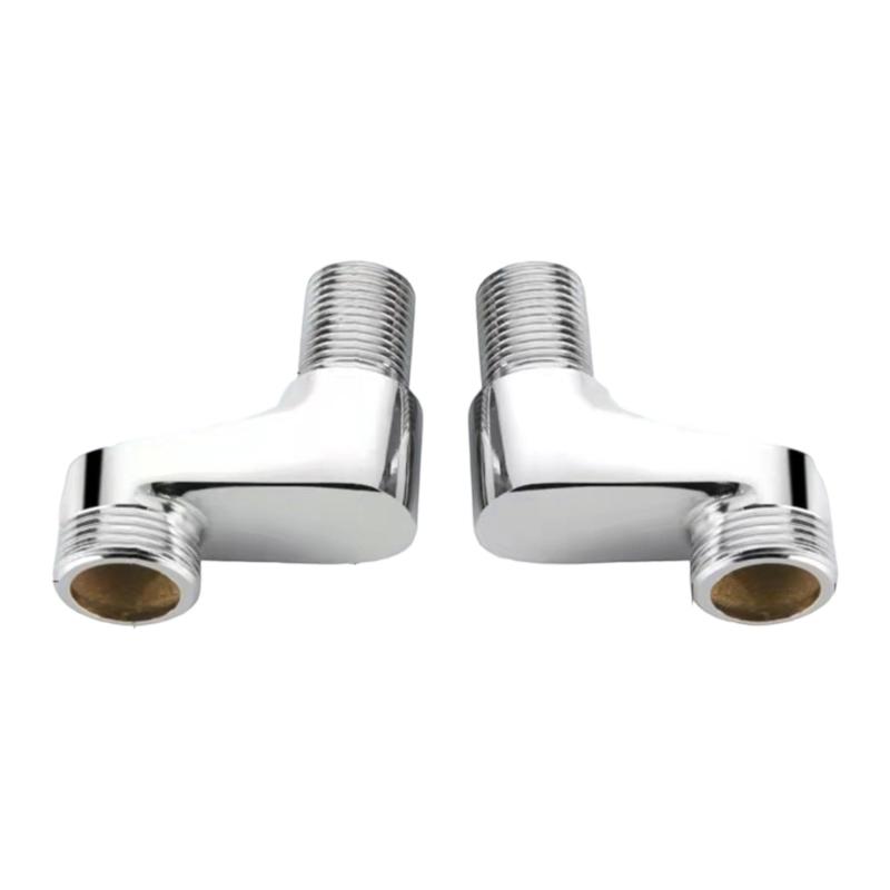 652F Easy installs Brass Shower Adapters Threaded Design Bathroom Faucet Connection Bathroom Fixture Reducers Adapters for Home
