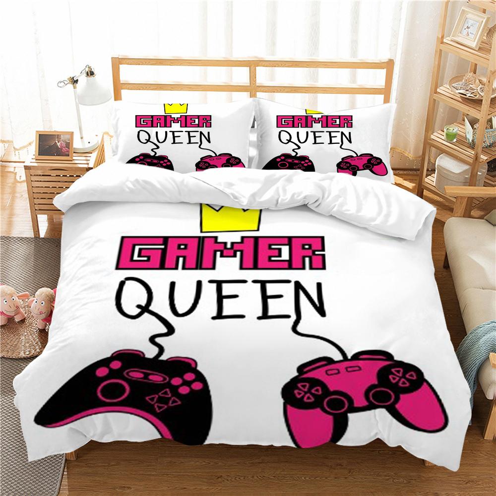 Bedding Set Bedclothes Home Decor 3D Gamer Printing Duvet Cover Polyester Soft Quilt Covers Student Dormitory Bed