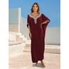 Women's Fashion Summer Spring 1/2 Sleeves V-Neck Loose Waistline Casual Dresses