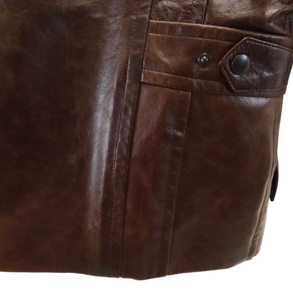 Paul Smith LONDON Horse leather Double riders jacket M Brown Men's Used