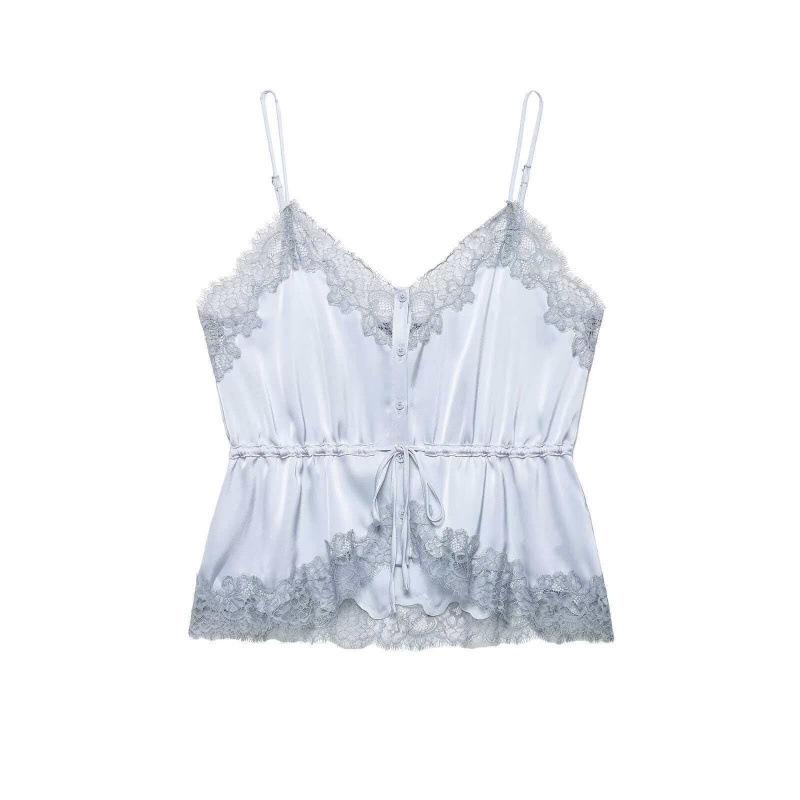 2026 Summer Sexy V-Neck Lace Camisole for Women - Waist-Cinching, Versatile Design Small