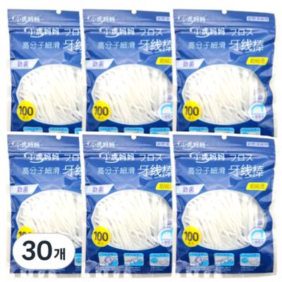 2in1 Disposable Dental Floss, 100 Pieces, 30 Pieces