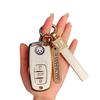 Volkswagen Schlüsselhülle für Tiguan L, Teramont, Golf 7, Sportsvan, Lamando - Galvanisierte TPU-Hülle mit Schnalle
