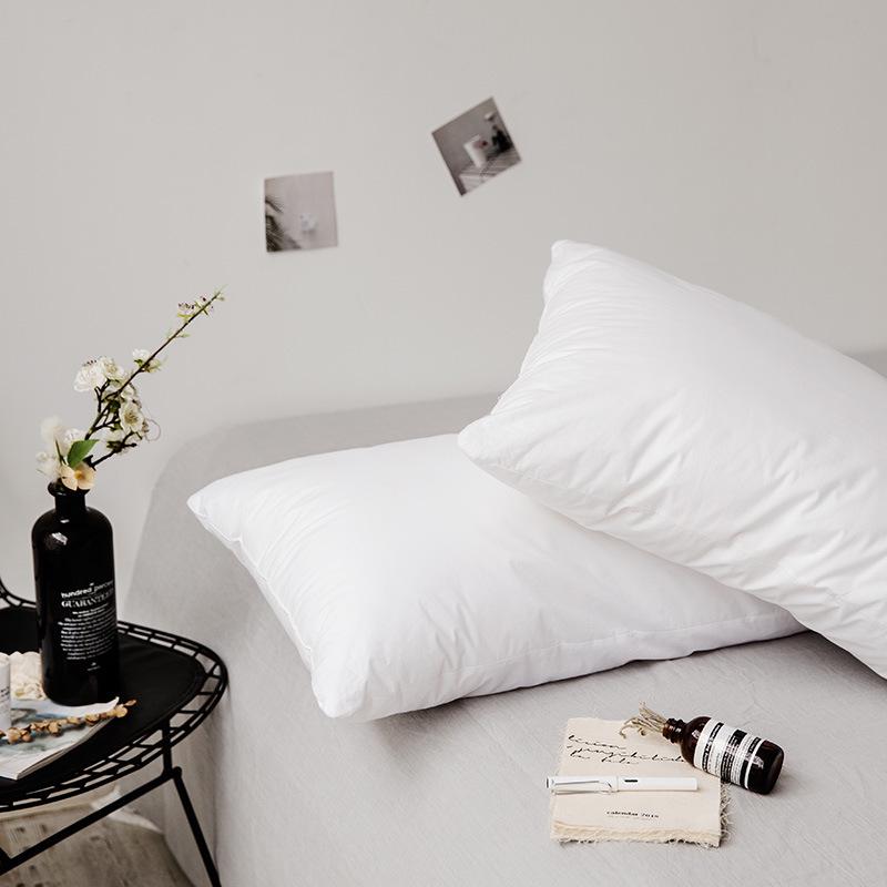 Luxury Hotel Soft Cotton Pillow Set - Neck Support (2 Pack)
