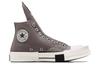 Rick Owens DRKSHDW X 1970er Turbodrk Chuck 70 Schnürlos Retro High-Top Canvas Schuhe Unisex Grau A03938C