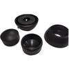Two-piece screw cover cap M8 BLACK