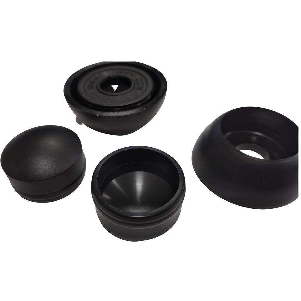 Two-piece screw cover cap M8 BLACK