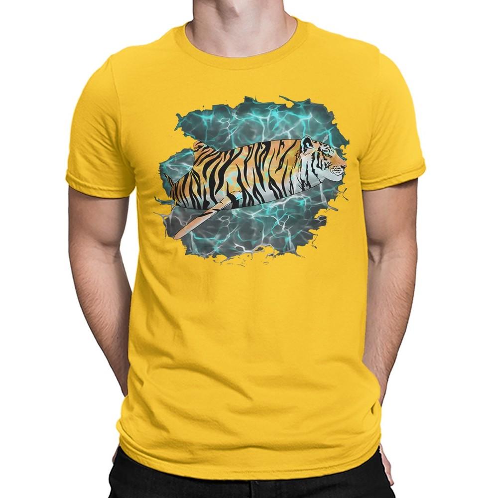 Tiger Shark Cats Animals Cute Funny Pun Humor Mens Womens TShirts Top
