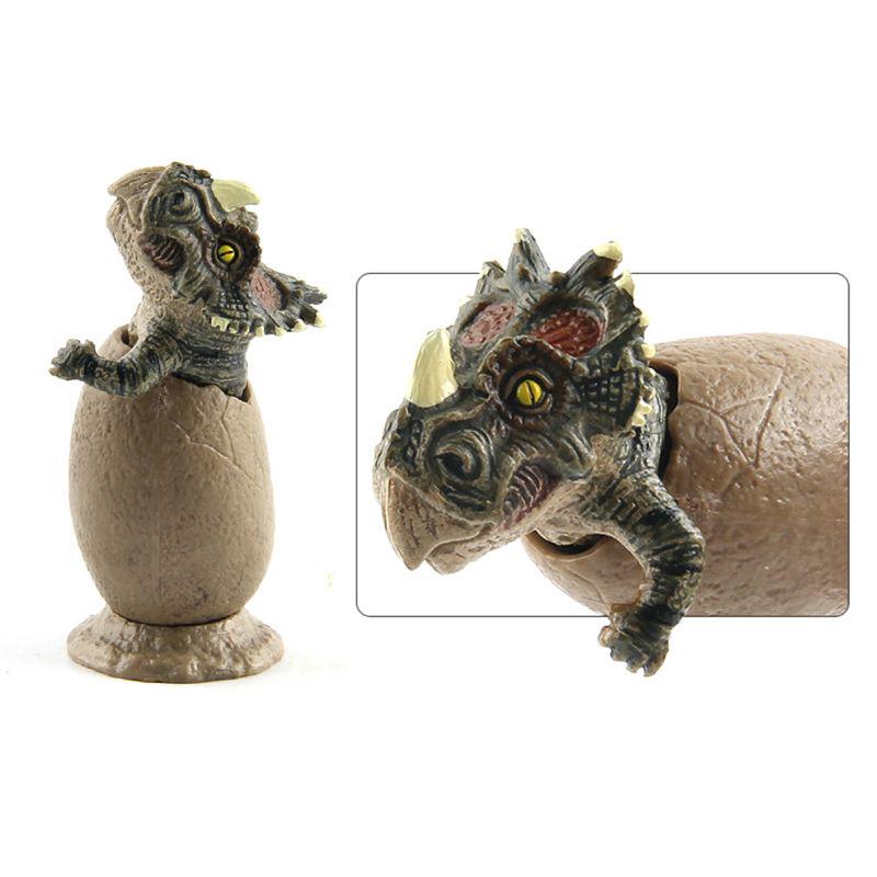 3pcs/Set Mini Hatching Dinosaur Egg Kids Toy Growing Dinosaur Baby Action Figure