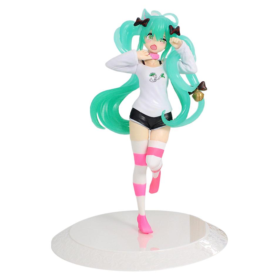 21cm Sexy Girl  Miku Anime Figure Fashion Subclture Miku Action Figure Christmas Gift PVC Collection Model Doll Toys