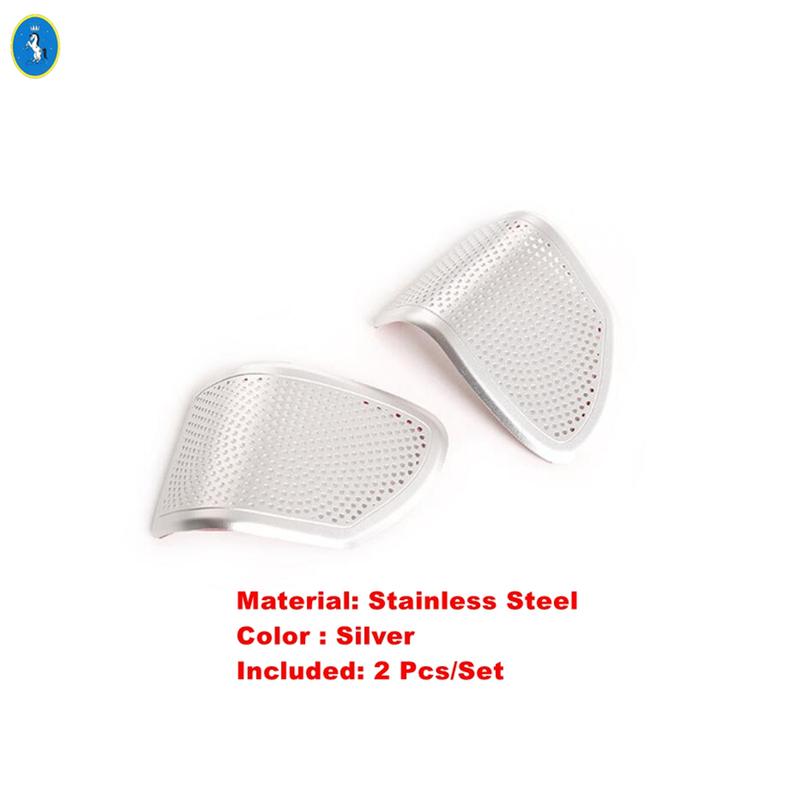 Silver Car-styling Pillar A Audio Speaker Tweeter Frame Cover Trim For Land Rover Defender 110  -  Interior Accessories