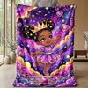 Magical Princess Sparkle Theme blanket Lightweight Warm Flannel Blanket Decorative Throw Blanket for Home Decoration